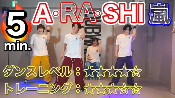 【ダンス初心者向け】振り付け簡単ver💫「嵐ARASHI – A･RA･SHI」ダイエットエクササイズ🔥